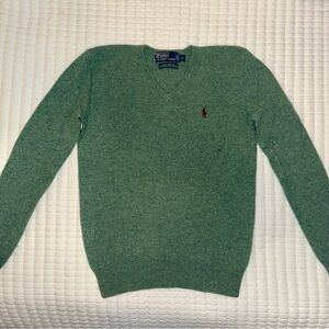 Ralph Lauren Green V-Neck Sweater